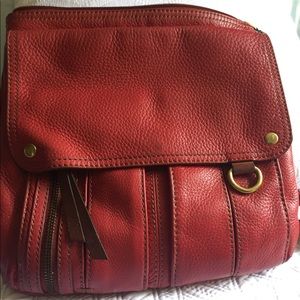 Red Fossil Morgan Traveler Used Condition